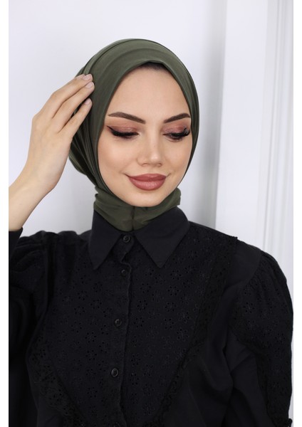 Çıtçıtlı Hazır Pratik Hijab Günlük ve Havuz Bone