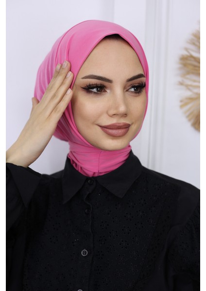 Çıtçıtlı Hazır Pratik Hijab Günlük ve Havuz Bone
