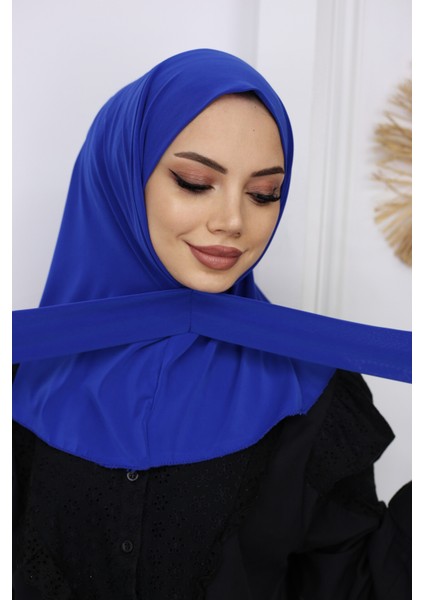 Çıtçıtlı Hazır Pratik Hijab Günlük ve Havuz Bone