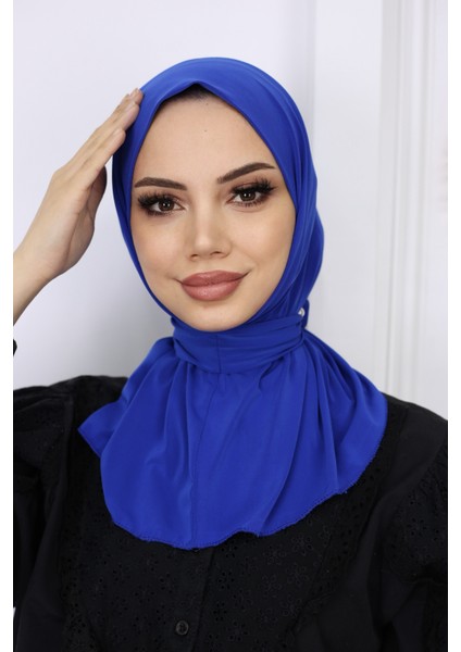 Çıtçıtlı Hazır Pratik Hijab Günlük ve Havuz Bone