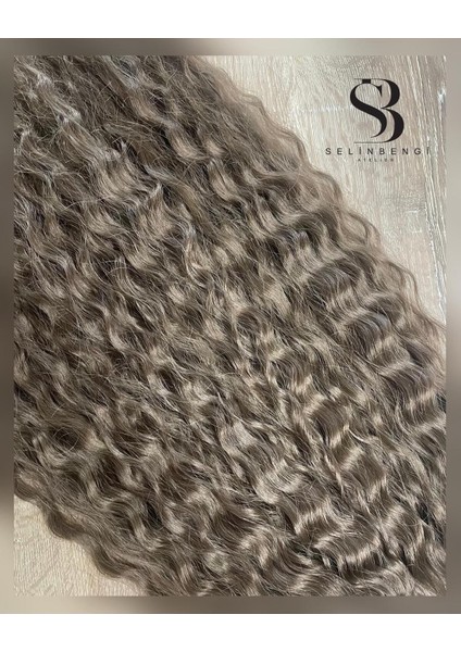 Rus Afro Dalgası Lastikli At Kuyruğu Saç Tokası - Koyu Kumral modelleri