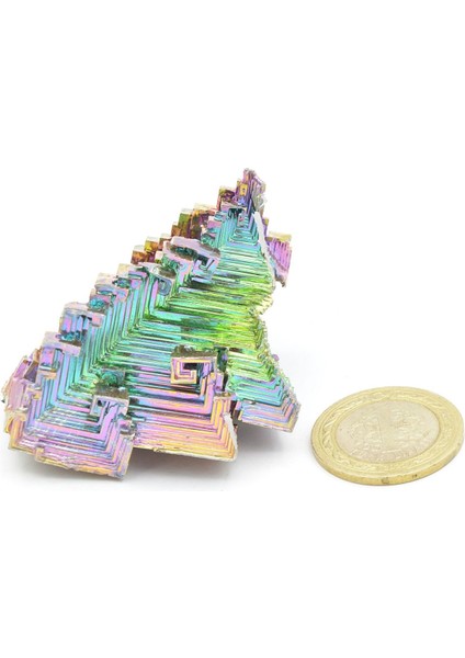 Hakiki Alacalı Bizmut Taşı Parçası 95 Gram