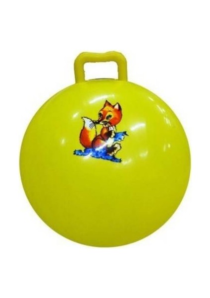 Sarı Zıp Zıp Pilates Topu 45CM, 70KG Taşıma Kapasiteli Zıplama Topu