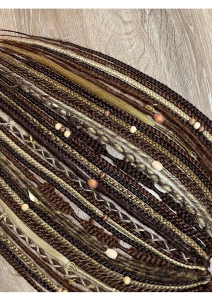 Rasta Mix Afrika Örgü Toka 35LI - Koyu Kahverengi & Kahverengi & Karamel & Bal Köpüğü modelleri