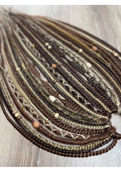 Rasta Mix Afrika Örgü Toka 35LI - Koyu Kahverengi & Kahverengi & Karamel & Bal Köpüğü fırsatları