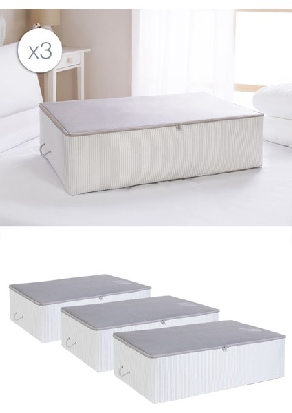 Gri Mega Boy Stuff&things Baza Altı Yastık Yorgan Kazak Hurcu 74x46x22