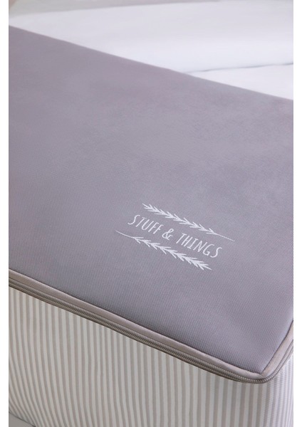 Gri Mega Boy Stuff&things Baza Altı Yastık Yorgan Kazak Hurcu 74x46x22 modelleri