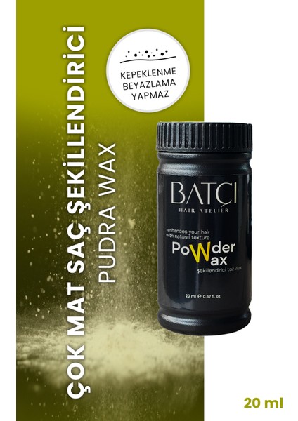 Saç Şekillendirici Toz Pudra Wax