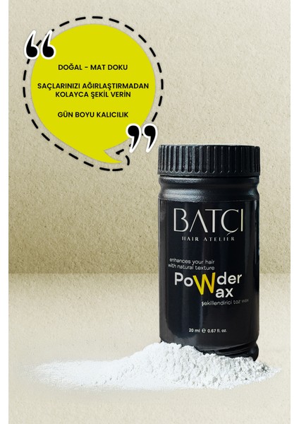 Saç Şekillendirici Toz Pudra Wax modelleri