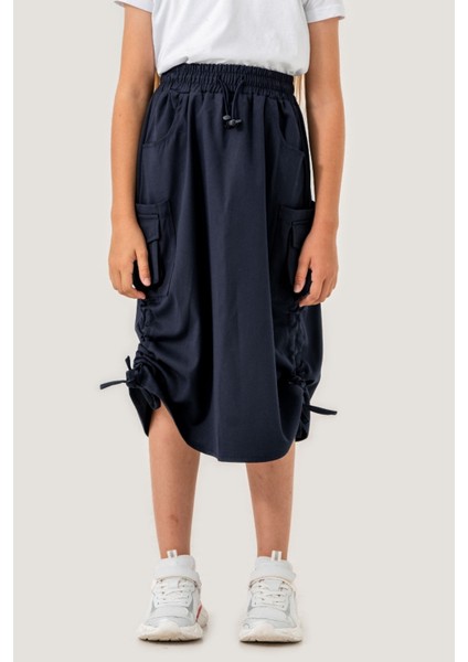 Kız Çocuk Yandan Büzgülü Etek 6201 fiyatları