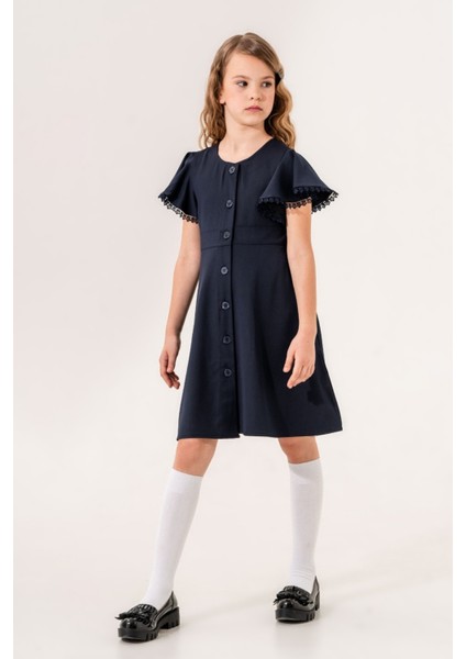 Kız Çocuk Volanlı Elbise 6800
