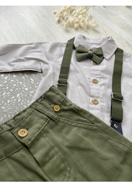 Fukukumbaby Salopetli Papyonlu 4lü Takım Erkek Bebek fiyatları