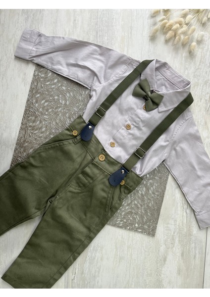 Fukukumbaby Salopetli Papyonlu 4lü Takım Erkek Bebek fırsatları