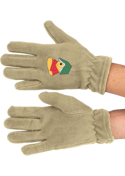 Bej Uzun Polar Eldiven, Sıcacık ve Şık Kış Aksesuarı