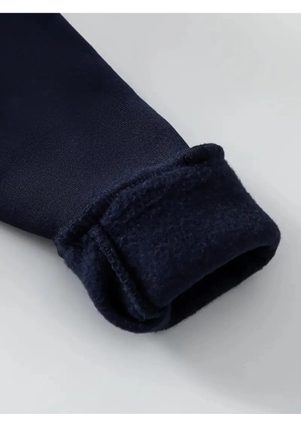 Uzay Astranot Temalı Lacivert Kız Erkek Uniseks Çocuk Eşofman Takımı Beli Lastikli Rahat 5 6 7 8 9 10 11 12 Yaş modelleri