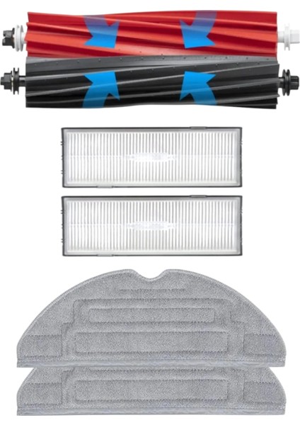 Roborock S8, S8+ ( Plus ), S8 Pro Ultra Robot Süpürge Uyumlu 6'lı - Yedek Parça Seti