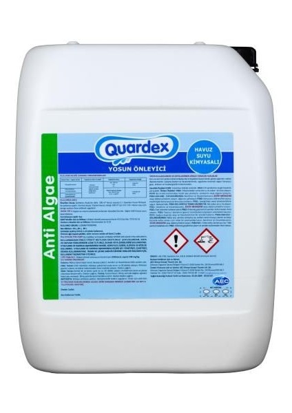 HavuzNetMarket Quardex Havuz Suyu Yosun Önleyici 10 LT