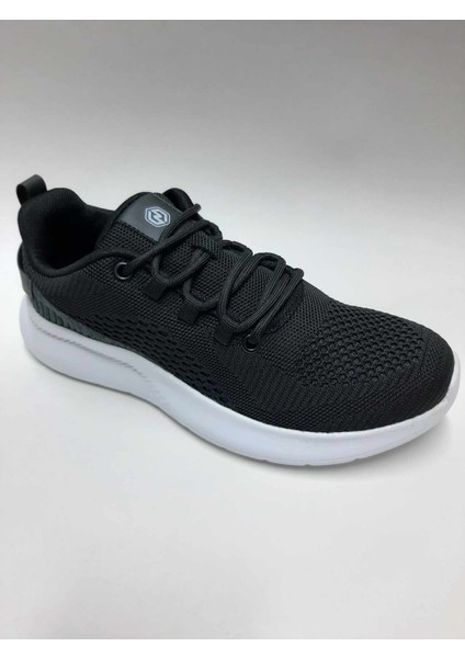 Siyah Renk Triko Hafif Beyaz Taban Rahat Bağcıklı Esnek Yazlık Erkek Ayakkabı fiyatları