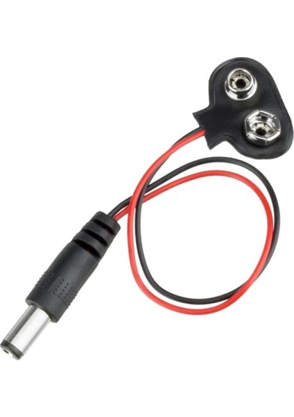 9V Barrel Jack Pil Başlığı