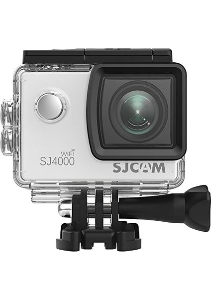 SJ4000 Wifi 4K UHD 156° 2' Geniş Ekran H.265 900MAH Hareket Algılama 30 Metre Su Geçirmez Kılıflı Aksiyon Kamerası Gümüş