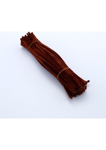 Kahverengi Şönil, 25 Adet Eğitici Şönil Seti, Tüylü Tel, 30 Cm, Peluş Tel modelleri