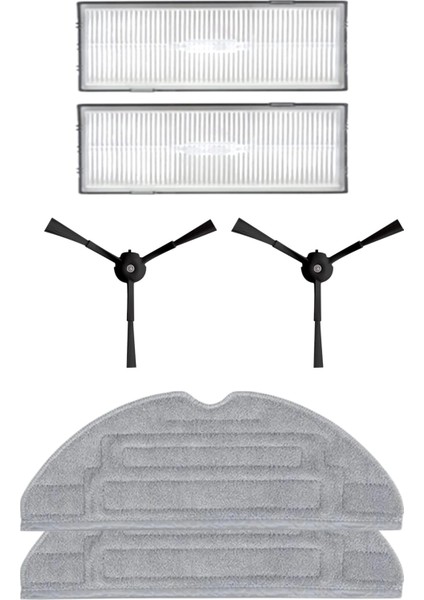 Roborock S8, S8 ( Plus ), S8 Pro Ultra Robot Süpürge Uyumlu 6'lı - Yedek Parça Seti