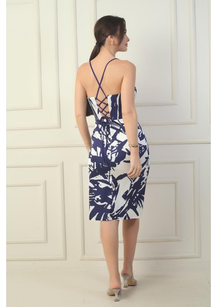 Kadın Ip Askılı Yanı Büzgülü Astarlı Arkasın Bağlamalı Yırtmaçlı Kısa Saten Elbise fırsatları