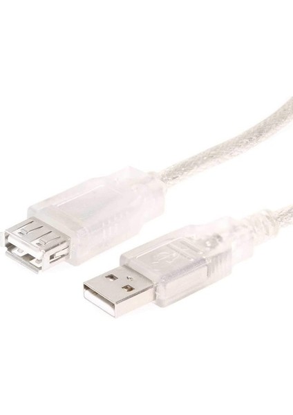 Robinanka USB Uzatma Kablo 47 cm Şeffaf