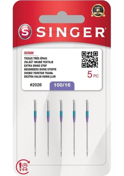 Kot İğnesi (5'Li Blıster) (3X14, 2X16 No.)