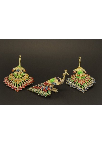 Swarovski Taşlı Tavuskuşu Model 6
