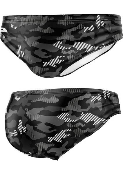 Erkek Mayo Camo-Pulse Black Swımmıng-Competı