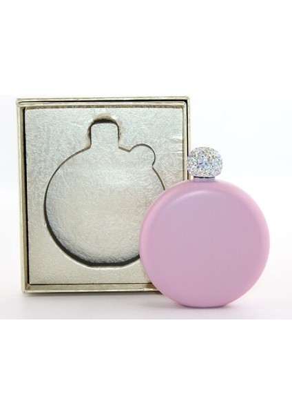 Paslanmaz Çelik Matara 5 Oz Pembe