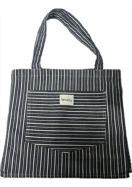 Çizgili ve Cep Detaylı Kot Denim Çanta fiyatları