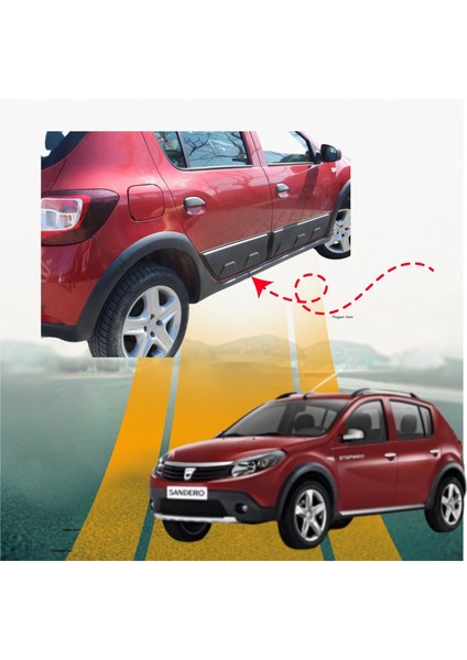 Dacia Sandero 2012 - 2020 Kapı Dodik 4 Parça