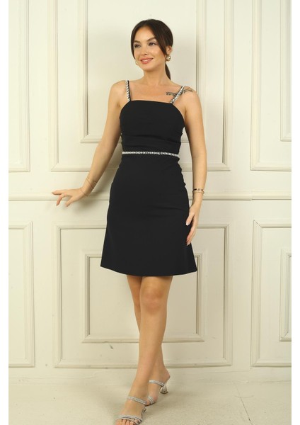 Kadın Ip Askılı Astarllı Drapeli Kısa Elbise fiyatları