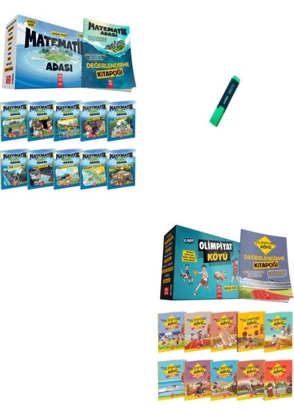 Matematik Adası ve Olimpiyat Köyü Hikaye Seti (Sınıf: 3 ve 4)