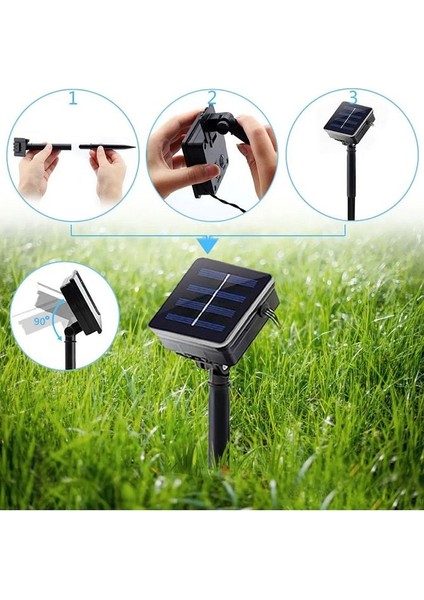 Solar Güneş Enerjili Çiçek Papatya LED 8 Mod Beyaz Dekorasyon Bahçe Teras Aydınlatması fırsatları