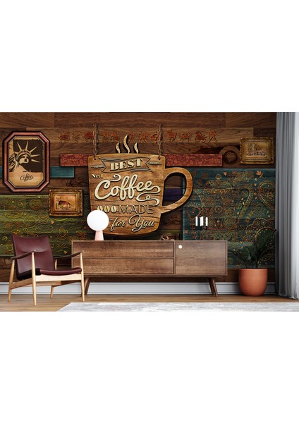 Modern Cafe Duvar Kağıdı, Otantik Cafe Duvar Posteri, Otantik Kahve Dükkanı fiyatları