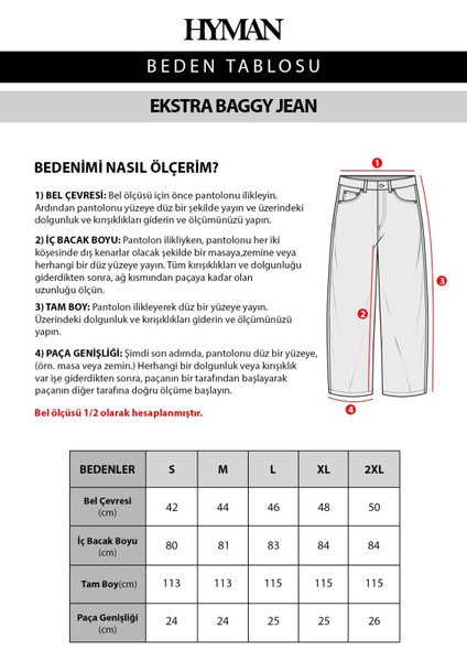 Erkek Ekstra Baggy Jean Pantolon indirimleri
