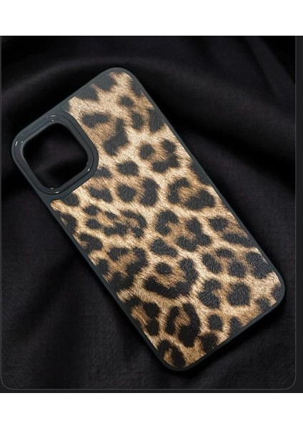 IPHONE13/14 Uyumlu Leopar Desenli Esnek Koruma Kenarlı Silikon Kılıf fırsatları