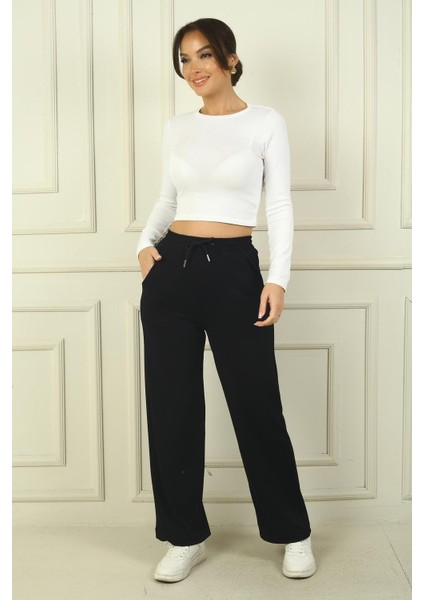 Kadın Beli Lastikli Cepli Palazzo Oysho Pantolon fiyatları