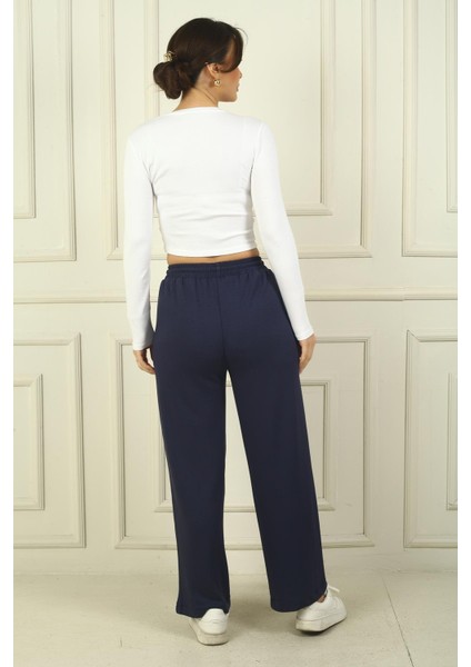 Kadın Beli Lastikli Cepli Palazzo Oysho Pantolon modelleri