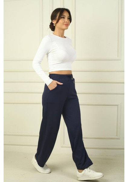 Kadın Beli Lastikli Cepli Palazzo Oysho Pantolon fırsatları