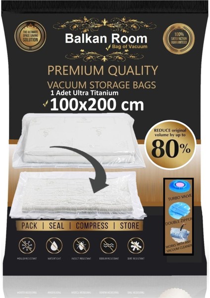 Turuncu vakumlu hurç, 100x200 cm, hafif ve dayanıklı plastik malzeme