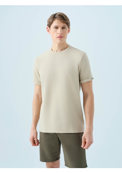 Regular Fit Taş Erkek T-Shirt LF2039564