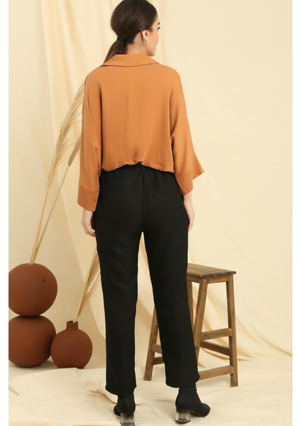 Beli Bağcıklı Cepli Yün Efektli Pantolon fırsatları