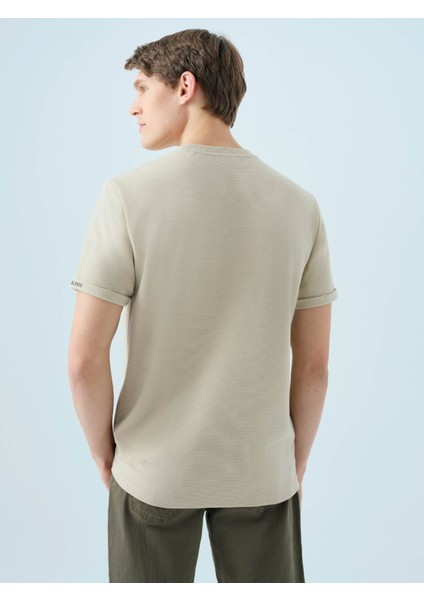 Regular Fit Taş Erkek T-Shirt LF2039564 fırsatları