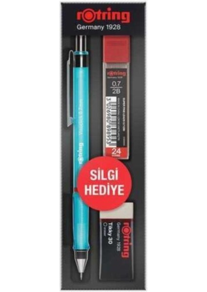 Visuclick Min Silgi 3'lü Okul Seti- 0.7 mm Mavi