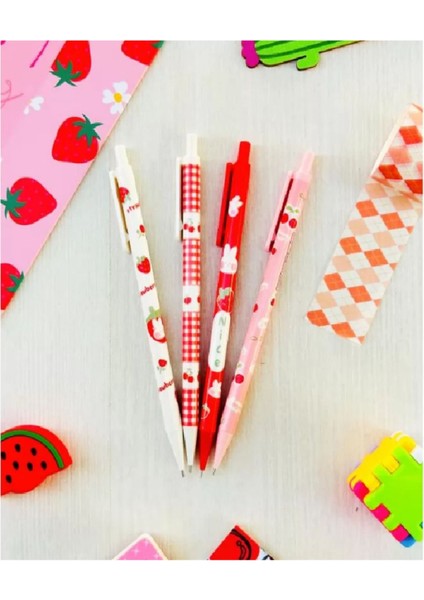 Strawberry 0.7 Uçlu Kalem Seti 4lü