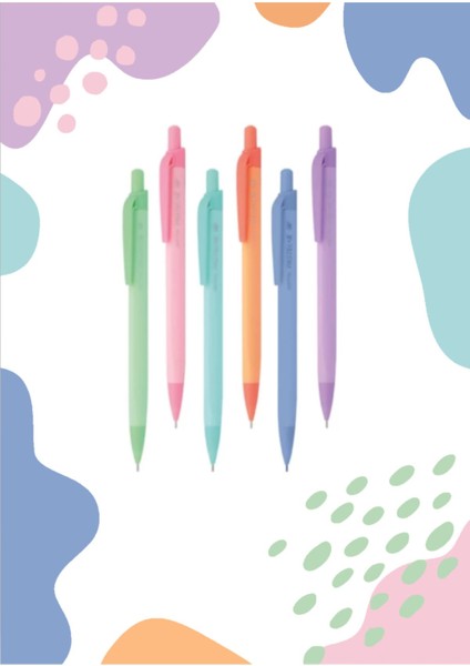 Pastel x 0.5 Uçlu Kalem (K1941) ( 6 Adet )